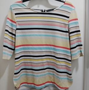 Jules & Leopold Multicolor Striped Blouse